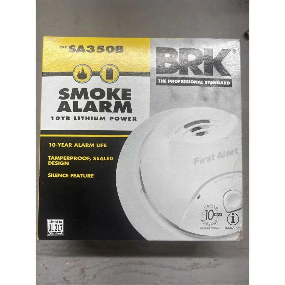 First Alert SA350B Smoke Alarm with Lithium Battery 10 Year Alarm Life New